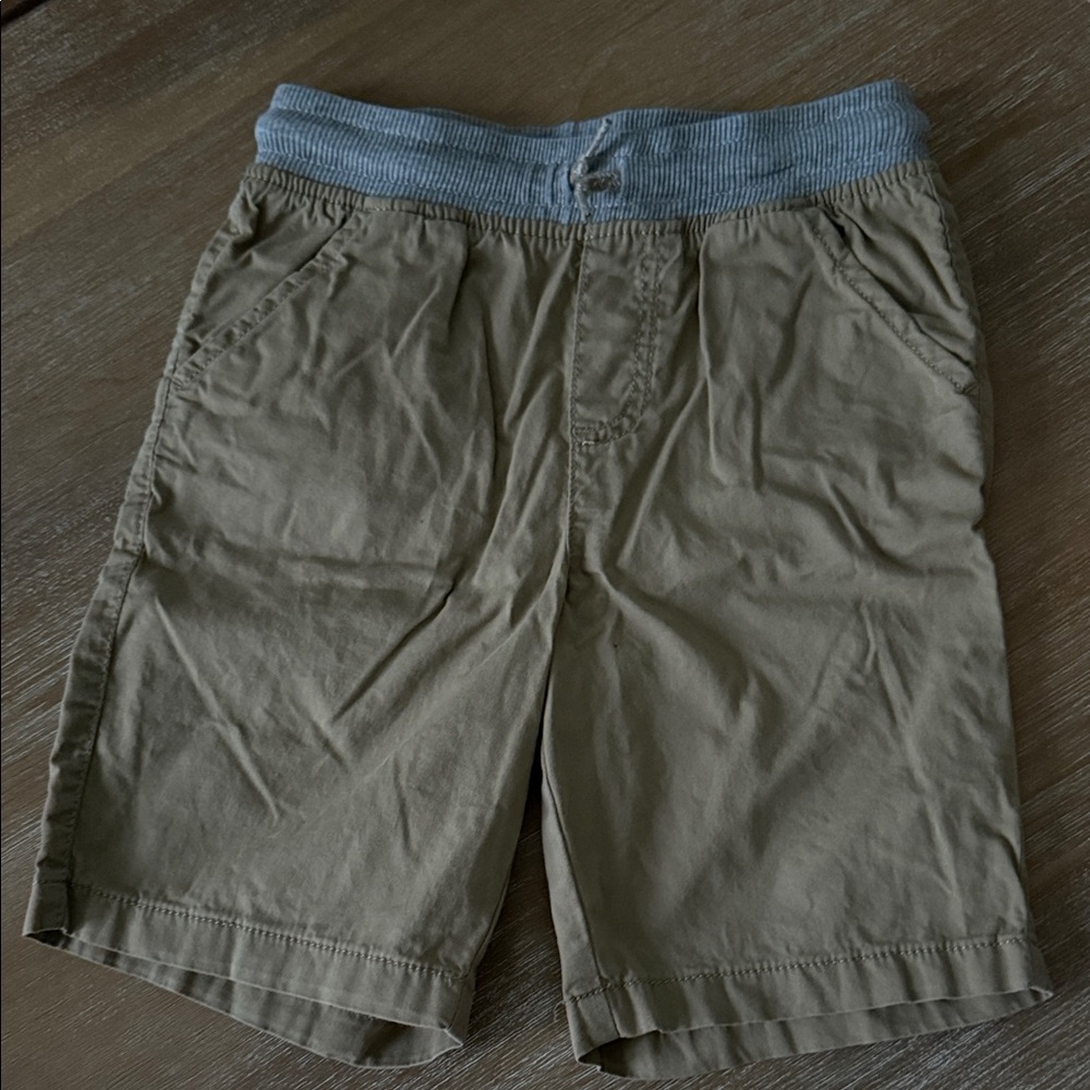 Boys Tan Casual Drawstring Shorts